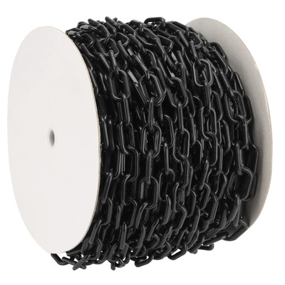 Ein guter Preis. 8 mm Kunststoff Barrierenkette Schwarze Kunststoffkette Verkehrssicherheit Kunststoff PE-Verbindungskette Online