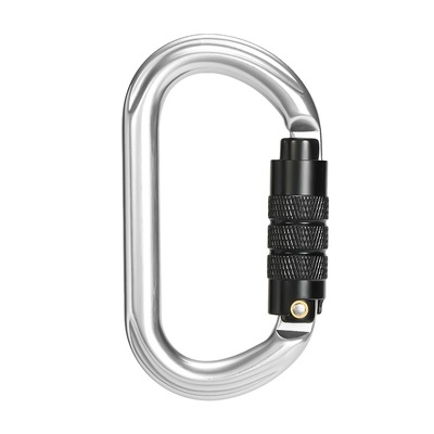 Ein guter Preis. 25kN Aluminiumlegierung O-Form Selbstverriegelnder Outdoor-Kletterkarabiner Online