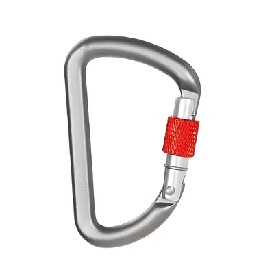 Ein guter Preis. D-förmiger Kletter-Aluminiumkarabiner 6kN D-Ring Schlüsselringe Klemmen Schließkarabiner für Camping Online