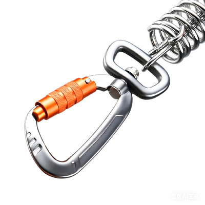 Ein guter Preis. Automatisch verriegelnde Karabiner-Clips 4kN mit Schwenkverschluss für Hundeleine, Schlüsselkette, Rucksack Online