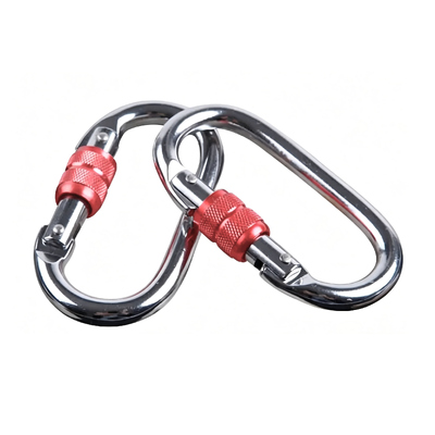 Ein guter Preis. Klettern-Karabiner 25kN 5620Lbs Schwerlast-Sperr-Karabiner-Clip Industrie-Twist-Sperr-Karabiner für das Klettern Online
