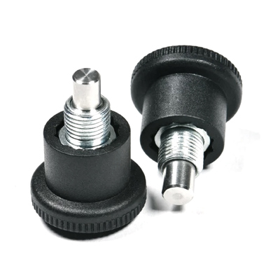 Ein guter Preis. Schwarzer Edelstahl-Mini-Zugknopf-Index-Schraub-Plunger Online