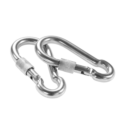 Ein guter Preis. 316 Edelstahl Schraubverschluss Karabinerhaken Schwerlast-Karabiner Spring Snap Hook mit Schraubverschluss Online