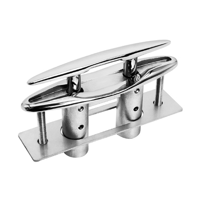 Ein guter Preis. 316 Edelstahl Rückziehbare Flush Mount Boot Cleat mit Rückenplatte für Marine Yacht Dock Online