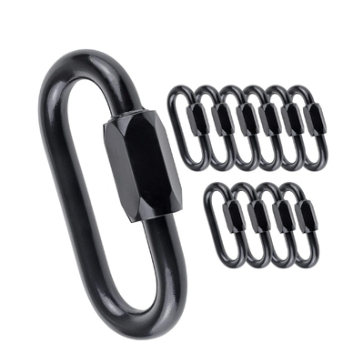 Ein guter Preis. Schwarze Kette Steckverbinder Rigging Hardware Carabiner Schnellverbindung Online
