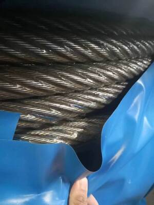 Ein guter Preis. 8mm 6x12+7FC Galvanisiertes Stahldrahtseil Kohlenstoffstahl Flugzeugkabel für harte Bedingungen online