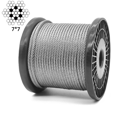 Ein guter Preis. T316 Edelstahlseil 7x7 Litzen 500FT Deck-Geländer SS-Kabel mit Schneider online
