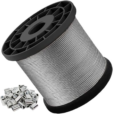 Ein guter Preis. AISI304/304L/316/316L Edelstahlseil mit 1x7 1x19 1x37 Konstruktion und 1570Mpa Zugfestigkeit online